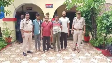 तिलहर: मीरानपुर कटरा पुलिस ने डीजल चोरी का किया खुलासा,चार आरोपी गिरफ्तार।