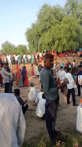 समदङी क्षेत्र के रामपुरा ग्राम का नजारा