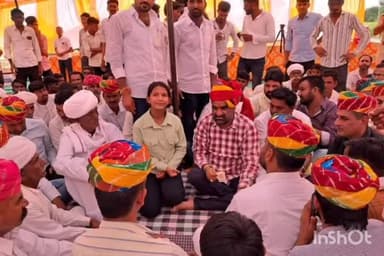 खींवसर: खींवसर क्षेत्र के दौरे पर रहे नागौर सांसद व राष्ट्रीय लोकतांत्रिक पार्टी सुप्रीमो हनुमान बेनीवाल