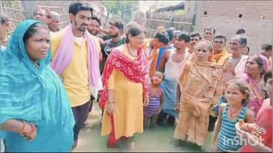 खगड़िया: मथार में बाढ़ प्रभावित क्षेत्रों का जिप सदस्य ने लिया जायजा