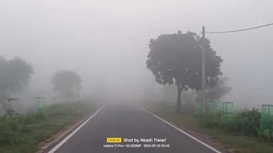 उंटारी रोड: ऊंटारी रोड प्रखंड क्षेत्र में कोहरा छाया, सड़क पर वाहनों की आवाजाही कम दिखी