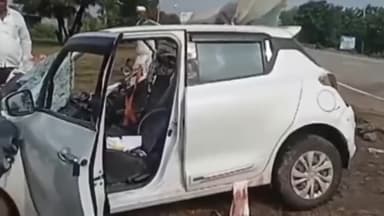 अंबाजोगाई: अंबाजोगाई लातूर महामार्गावर भीषण अपघात, चौघे जागीच ठार