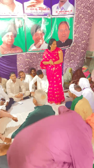 बवानी खेड़ा से इनेलो बसपा प्रत्याशी संदीप एडवोकेट के लिए वोट की अपील करते हुए