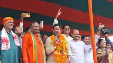 पांकी: सांसद सह फिल्म अभिनेता रवि किशन पहुंचे पांकी, परिवर्तन यात्रा कार्यक्रम को किया संबोधित