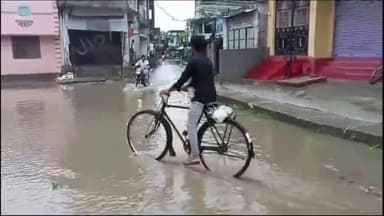 जोगापट्टी: मच्छरगांवा नगर पंचायत में दो दिनों से हो रही बारिश से सड़कों पर हुआ जल जमाव, लोगों ने नगर पंचायत कर्मियों पर लगाया आरोप