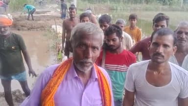 अरवल थाना क्षेत्र के अंतर्गत ग्राम  सेवाराम पूर्व संपर्क मार्ग कट जाने से ग्रामीण