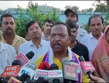 रामानुजगंज: रामानुजगंज में कृषि मंत्री रामविचार नेताम ने कांग्रेस की न्याय यात्रा पर कसा तंज