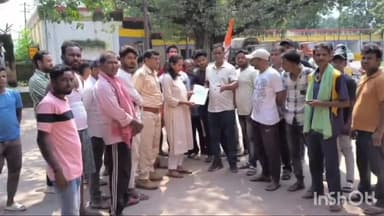 दुलमी: कांग्रेस महासचिव समसुद खान ने अरगड्डा के परियोजना पदाधिकारी को छह सूत्री मांग पत्र सौंपा