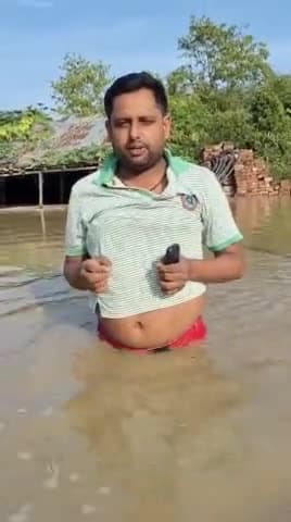 कोशी के महाप्रलय से डूबा कई गांव सरकार लापरवाह। मुंगरार सुपौल