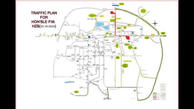 हज़ारीबाग: प्रधानमंत्री नरेन्द्र मोदी के आगमन के मद्देनजर हजारीबाग जिले में यातायात को सुचारू बनाने के लिए रूट निर्धारित