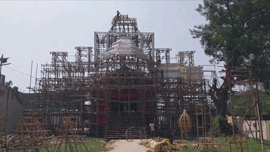 ज्ञानपुर: गोपीगंज में 70 लाख के पंडाल में 8 अक्टूबर से भक्त मां दुर्गा के दर्शन कर सकेंगे