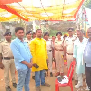 दिनारा: दिनारा दावथ, सूर्यपुरा सहित अन्य जगहों के पूजा पंडाल का निरीक्षण अग्निशमन पदाधिकारी ने किया