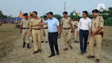 पूर्णिया पूर्व: पूर्णिया डीएम और एसपी ने शहरी क्षेत्र में रावण दहन स्थलों और पूजा पंडालों का किया निरीक्षण