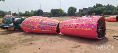 धौलपुर: मेला ग्राउंड में दशहरा पर 51 फुट के रावण का होगा दहन