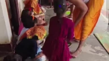 जलालगढ़: भाजपा प्रदेश राज्य मंत्री अनिल ठाकुर ने किया कन्या पूजन और करवाया कन्या भोजन