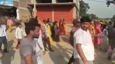 माडा: दुर्गा प्रतिमाओं का धूमधाम से पूजा अर्चना कर किया गया विसर्जन