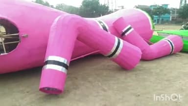 औरैया: शनिवार को पुराने नुमाइश मैदान में 45 फुट के रावण के पुतले का होगा दहन, तैयारी पूरी