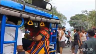 सासाराम: सासाराम के पुराने जीटी रोड पर रविवार को 3:00 बजे टोटो ने बाइक में मारी टक्कर, एक लड़की हुई जख्मी