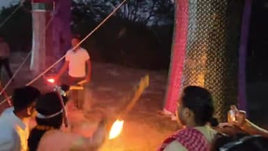 महावन में धूं धूं कर जले रावण, मेघनाद के पुतले श्रीराम की हुई जय-जयकार