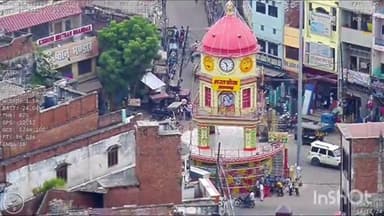 प्रतापगढ़: शहर के चौक घंटाघर समेत संवेदनशील स्थानों पर अराजक तत्वों की गतिविधियों की निगरानी ड्रोन कैमरा से की जा रही है