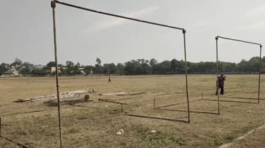 मंदसौर: पीजी कॉलेज ग्राउंड में पटाखा मार्केट के लिए की जा रही व्यवस्था, हादसे से बचाव के लिए सभी उपकरण रहेंगे मौजूद