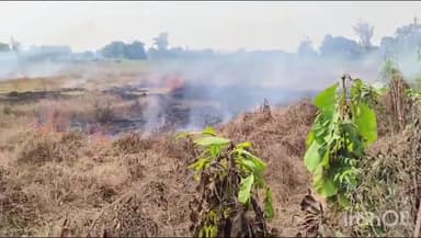 मड़िहान: राजगढ़ के धंसारिया गांव के सरदार पटेल मिनी स्टेडियम में लगी आग, धुएं से ग्रामीणों में हुई बड़ी परेशानी