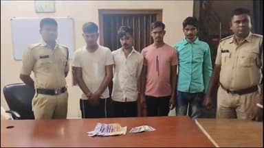 अकलतरा: अकलतरा मंडी से जुआ खेलते 4 जुआरी गिरफ्तार, ₹3100 जब्त, जुआ एक्ट के तहत पुलिस की कार्रवाई