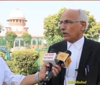 सुप्रीम कोर्ट के वरिष्ठ अधिवक्ता को आप सुन सकते हैं l आपने क्या संदेश दिया है l इस पर अमल किया जा सकता है l
