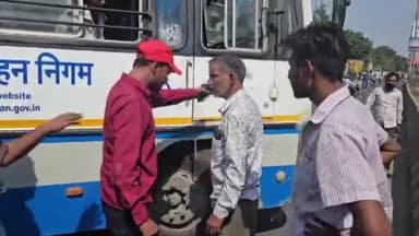 अजमेर: बस स्टैंड के सामने लो फ्लोर बस चालक ने रोडवेज बस के चालक के साथ की गाली-गलौज, दिखी दादागिरी