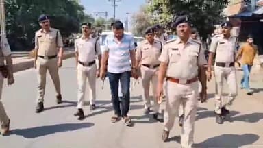 ग्वालियर गिर्द: मुरार क्षेत्र में पुलिस ने कुख्यात गैंगस्टर विक्रम राणा का निकाला जुलूस, बदमाश को राजस्थान से किया गया था गिरफ्तार