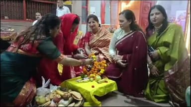 मुरादाबाद: रामगंगा बिहार में रविवार को करवा चौथ का पर्व उत्साहपूर्वक मनाया गया