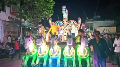 सेलू: चोख पोलीस बंदोबस्तात वाजत गाजत शहरातील शारदा मातेला देण्यात आला निरोप