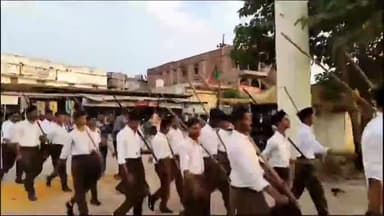 पवई: संघ पवई में पथ संचलन, अनुशासन का अनोखा दृश्य, समाज को स्वाभिमान सिखाता है