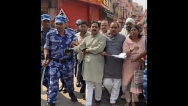 PM से मिलने की तैयारी में थे कांग्रेसी, पार्टी कार्यालय के बाहर तैनात की गई फोर्स