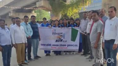 मकराना: नगर परिषद और पंचायत समिति मकराना के संयुक्त तत्वावधान में मैराथन दौड़ का आयोजन हुआ