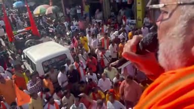 किशनगंज में  #श्री_गिरिराज_सिंह_जी ने कहा ये भारत का अंग है यह बांग्लादेश और पाकिस्तान नहीं।
#हिंदू_जागरण_यात्रा