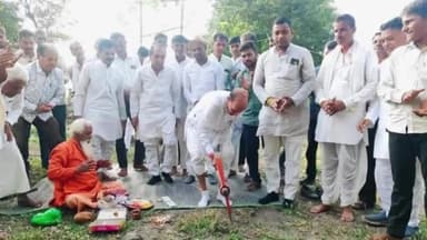 जीरापुर: जीरापुर क्षेत्र के रामगढ़ और ब्राह्मण गांव में विधायक हजारीलाल दांगी ने विकास कार्यों का भूमि पूजन किया