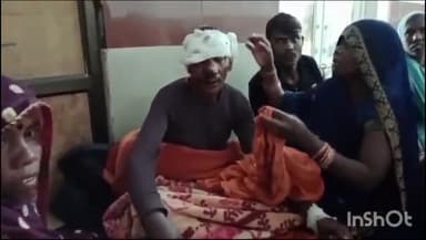 भजिया ग्राम में मवेशी आने के चलते अनियंत्रित हुई बाइक, एक व्यक्ति हुआ घायल