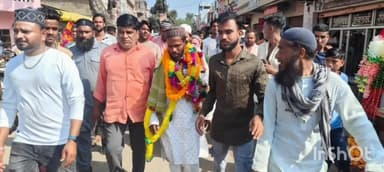 पिपरई: तेलंगाना से पैदल हज यात्रा पर निकले आसिफ अंसारी, 1500 किलोमीटर का सफर तय कर पहुंचे पिपरई