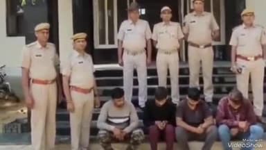 आमेर: शाहपुरा थाना पुलिस ने कार्रवाई करते हुए अपहरण कर मारपीट करने वाले 4 आरोपियों को किया गिरफ्तार