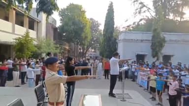 शाजापुर: उत्कृष्ट स्कूल शाजापुर में राष्ट्रीय एकता दिवस के अवसर पर विधायक अरुण भीमावद, कलेक्टर और ASP ने ली शपथ