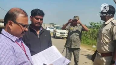 लापुंग: सामान्य प्रेक्षक आर. गिरिष ने लापुंग प्रखंड में चेक पोस्ट का किया निरीक्षण