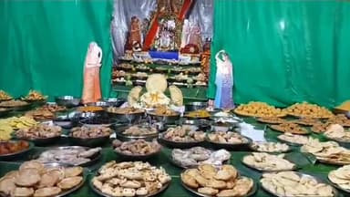 शाजापुर: शाजापुर के द्वारिकाधीश मंदिर में अन्नकूट का आयोजन, भगवान का आकर्षक श्रृंगार और 56 भोग