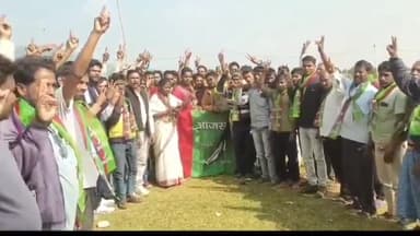 किस्को: किस्को में आजसू की जनसभा में सैकड़ों कांग्रेस कार्यकर्ता हुए शामिल, कांग्रेस को लगा बड़ा झटका