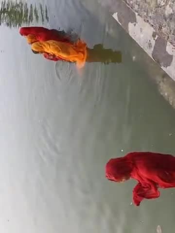 भगवान भास्कर सूर्य देव को संध्या अर्ध दिया गया