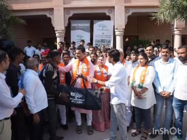 नागौर: केबिनेट मंत्री राज्यवर्धन सिंह राठौर खींवसर क्षेत्र के दौरे पर रहे, विभिन्न कार्यक्रमों में की शिरकत