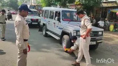 पेटलावद: पेटलावद पुलिस ने यातायात नियमों का उल्लंघन करने पर 10 चालकों के काटे चालान, वसूला ₹6500 का शमन शुल्क