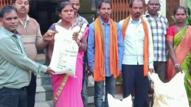 भरनो: कृषि विज्ञान केंद्र ने ब्लॉक चौक में 52 किसानों को सरसों और सूरजमुखी के बीज वितरित किए