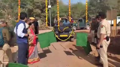 बूंदी: जिला कलेक्टर ने 15 किलोमीटर की जंगल सफारी के नए रूट का किया शुभारंभ