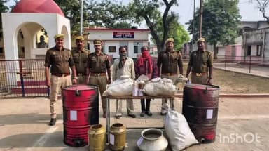 मिहींपुरवा: मोतीपुर पुलिस ने 75 लीटर अपमिश्रित अवैध कच्ची शराब और उपकरणों के साथ 2 अभियुक्तों को किया गिरफ्तार